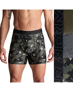 Комплект мужских трусов-боксеров Performance Tech Fashion 6 из трех пар, цвет Marine Od Green Under armour