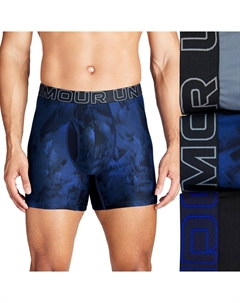 Комплект мужских трусов-боксеров Performance Tech Fashion 6 из трех пар, цвет Gravel Under armour