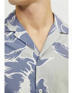 Рубашка, мраморный оливково-зеленый Jack & jones