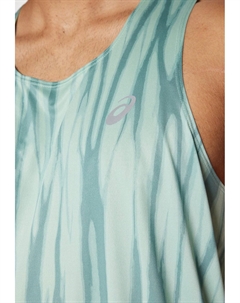 Топ ROAD ALL OVER PRINT SINGLET, бирюзовый Asics