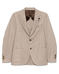 Кашемировый пиджак, коричневый Lardini