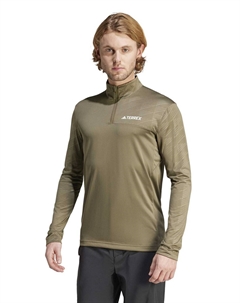 Блуза Performance Terrex Multi Half-Zip Long-Sleeve Top, зеленый Adidas
