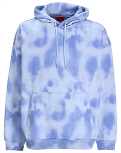 Худи Dolta с принтом тай-дай, синий Hugo