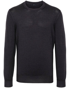 Свитер с вышитым логотипом, серый Fay