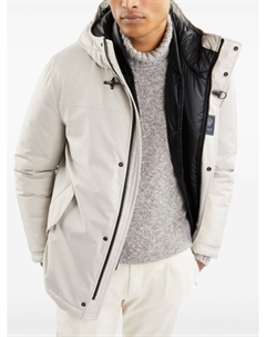 Пуховик с капюшоном, белый Fay