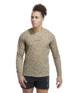 Блуза Performance Terrex Trail Running Long-Sleeve Top, зеленый Adidas