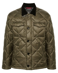 Стеганая куртка-рубашка, зеленый Fay