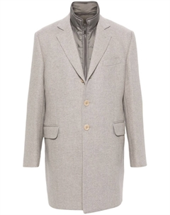 Многослойное пальто, нейтральный цвет Fay