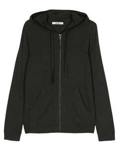 Шерстяное худи на молнии, зеленый Zadig&voltaire