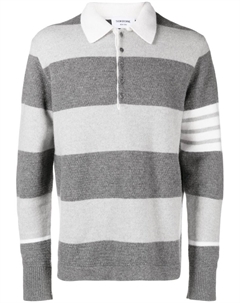 Жаккардовый пуловер, серый Thom browne