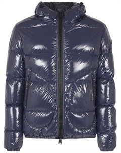 Куртка с логотипом-нашивкой, синий Herno