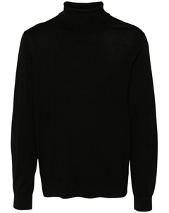 Джемпер с воротником-стойкой из смеси шерсти, черный Theory