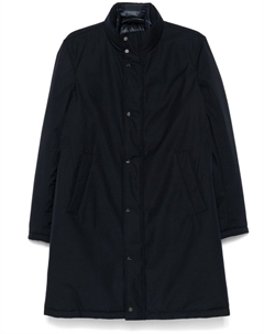 Пальто с многослойной отделкой, синий Herno