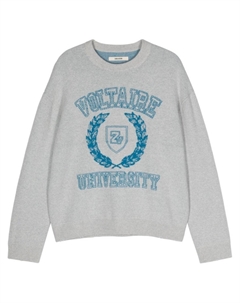 Джемпер Marko с логотипом, серый Zadig&voltaire