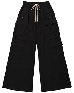 DRKSHDW брюки широкого кроя с завязками, черный Rick owens