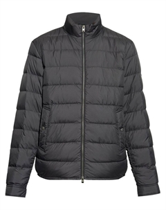 Стеганая куртка на молнии, черный Woolrich