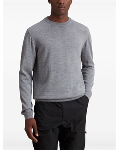 Джемпер вязаный с логотипом, серый Woolrich