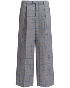 Клетчатые шерстяные чиносы, синий Marni