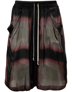 Шорты с абстрактным принтом, черный Rick owens