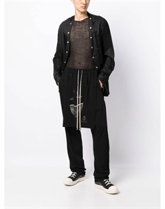 DRKSHDW спортивные брюки Toothface Belas с низким шаговым швом, черный Rick owens