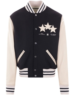 Куртка-бомбер с вышитым логотипом, черный Amiri