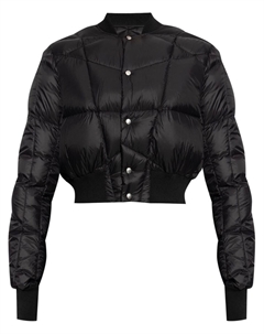 Укороченный пуховик на кнопках, черный Rick owens