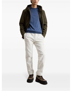 Свитер из натуральной шерсти с круглым вырезом, синий Woolrich