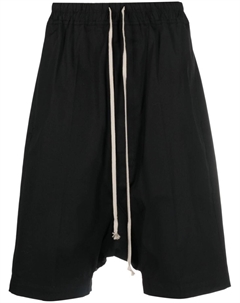 Шорты-бермуды с низким шаговым швом, черный Rick owens