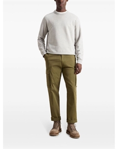 Брюки-карго, окрашенные в готовом виде, зеленый Woolrich