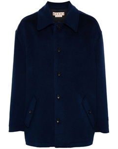 Однобортное пальто, синий Marni