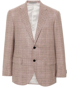 Клетчатый пиджак, розовый Corneliani