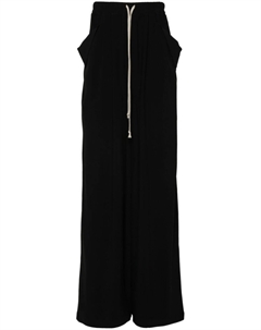 Креповые брюки Lido широкого кроя, черный Rick owens