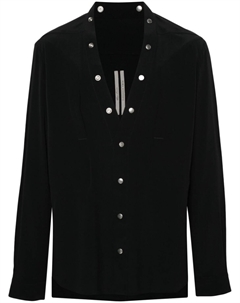 Креповая рубашка на кнопках, черный Rick owens