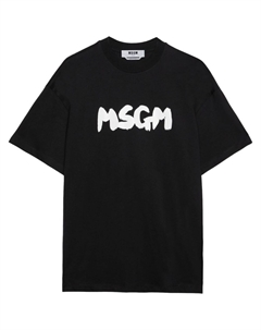 Футболка с логотипом, черный Msgm