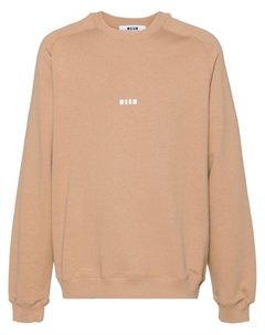 Толстовка с логотипом, коричневый Msgm