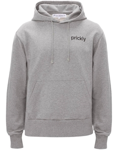 Худи Prickly с надписью, серый Jw anderson
