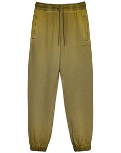 Прямые брюки с кулиской, зеленый Msgm