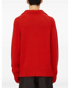 Джемпер с нашивкой, красный Msgm