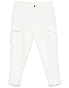 Зауженные брюки карго, белый Eleventy