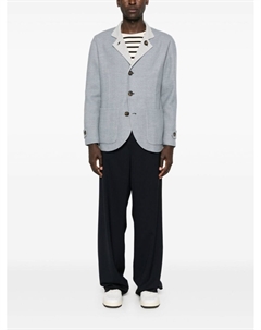 Пиджак с узором в елочку, синий Eleventy