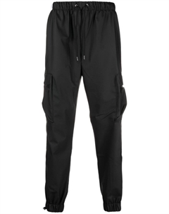 Зауженные брюки карго с кулиской, черный Rains