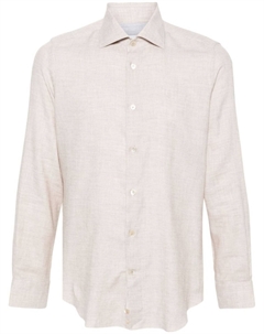 Фактурная рубашка, нейтральный цвет Eleventy