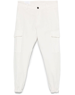 Зауженные брюки карго, белый Eleventy