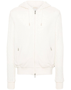 Худи фактурной вязки, белый Eleventy