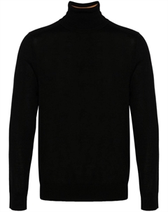 Джемпер из мериносовой шерсти с высоким воротом, черный Paul smith