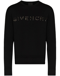 Шерстяной джемпер с логотипом, черный Givenchy