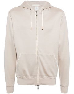 Худи на молнии, нейтральный цвет Eleventy