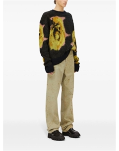 Джемпер с принтом, черный Msgm