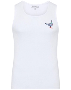 Майка из джерси с изображением голубя, белый Jw anderson