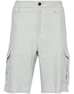 Льняные шорты карго, синий Eleventy